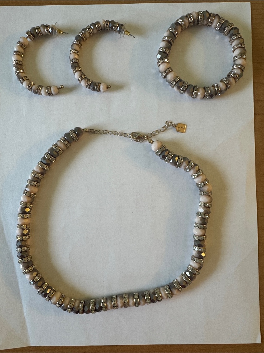 Park Lane Wonderland Set- Light Pink and Metallic Silver